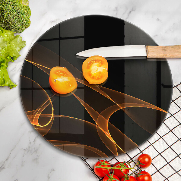 Tábua de vidro Linhas abstratas