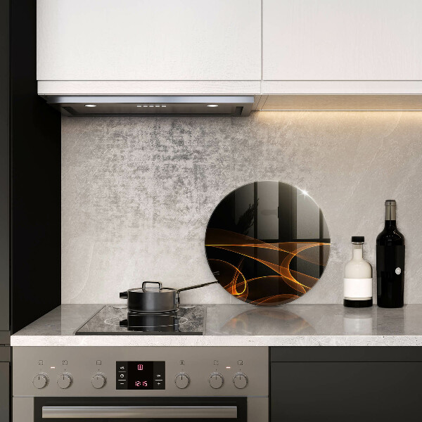 Tábua de vidro Linhas abstratas