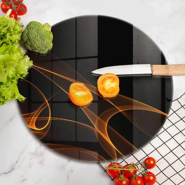 Tábua de vidro Linhas abstratas