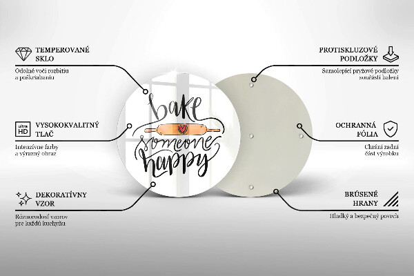 Tábua para cozinha Asse alguém feliz