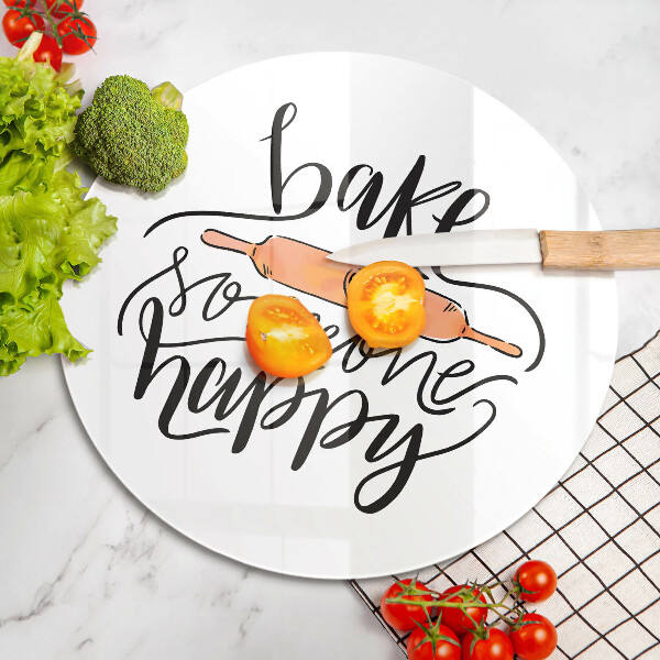 Tábua para cozinha Asse alguém feliz