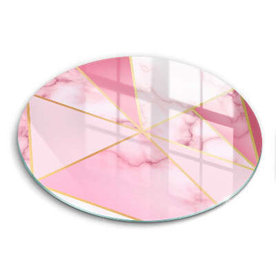 Tábua de vidro Mármore geométrico