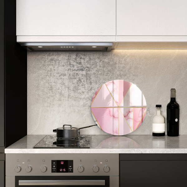 Tábua de vidro Mármore geométrico