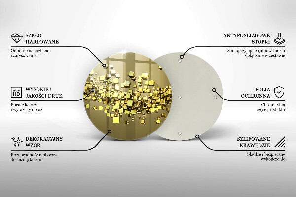 Tábua de cortar alimentos Geometria 3D abstrata