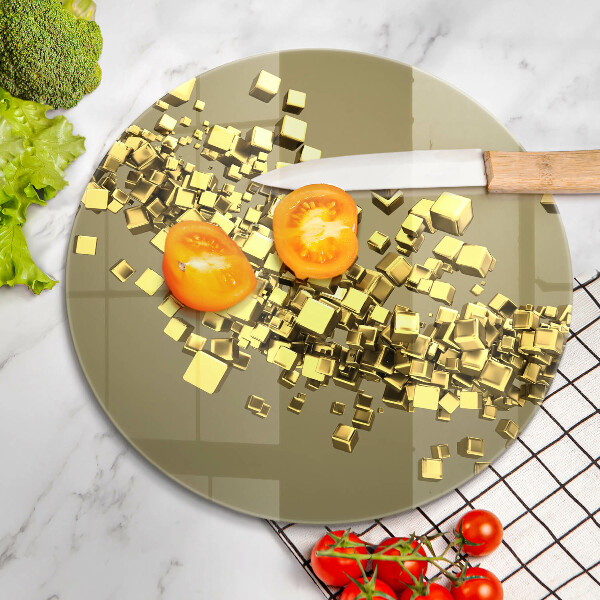 Tábua de cortar alimentos Geometria 3D abstrata