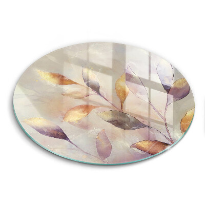 Tábua para corte Folhas boho pintadas