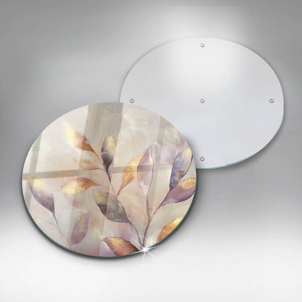 Tábua para corte Folhas boho pintadas