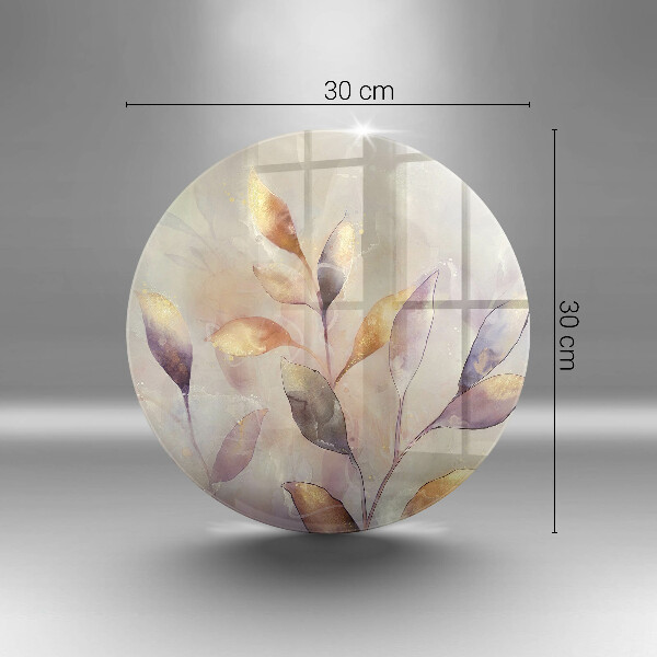 Tábua para corte Folhas boho pintadas