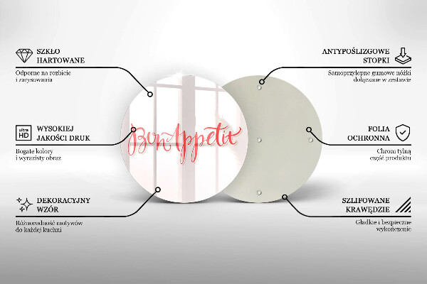 Tábua corte Placa de cozinha Bon Appetit