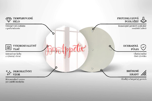 Tábua corte Placa de cozinha Bon Appetit