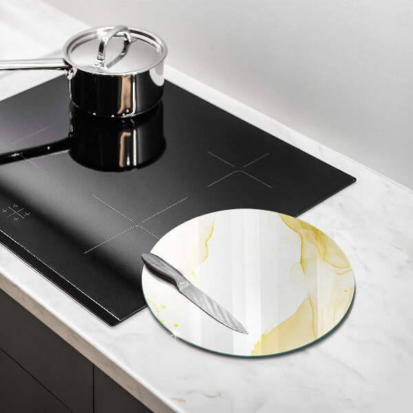 Tábua de corte Abstração dourada