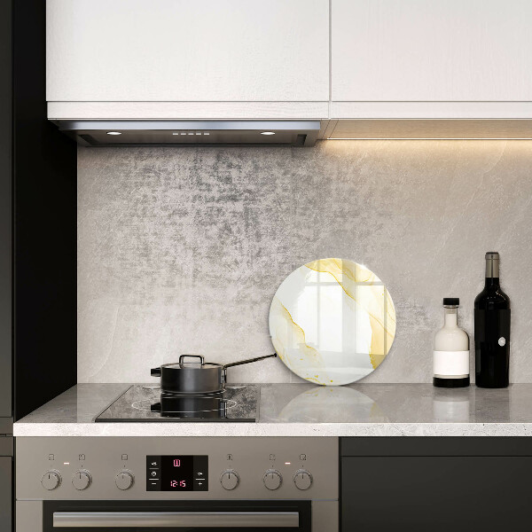 Tábua de corte Abstração dourada