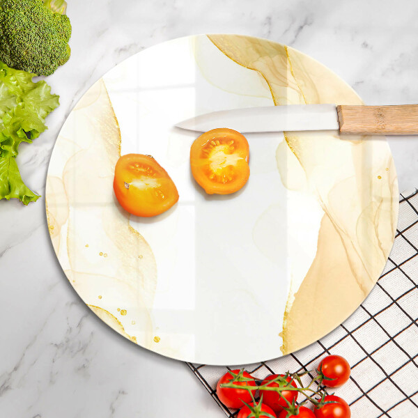 Tábua de corte Abstração dourada