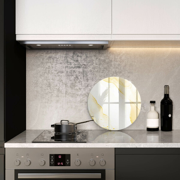 Tábua de corte Abstração dourada