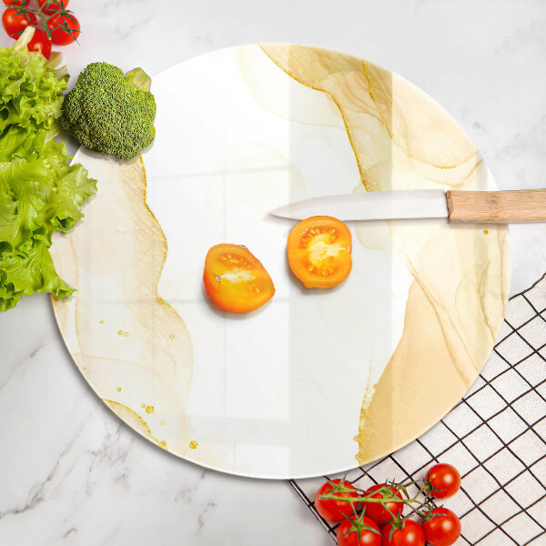 Tábua de corte Abstração dourada