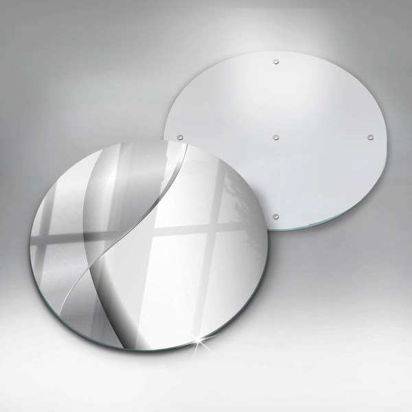 Tábua de corte de vidro Abstração de metal prateado