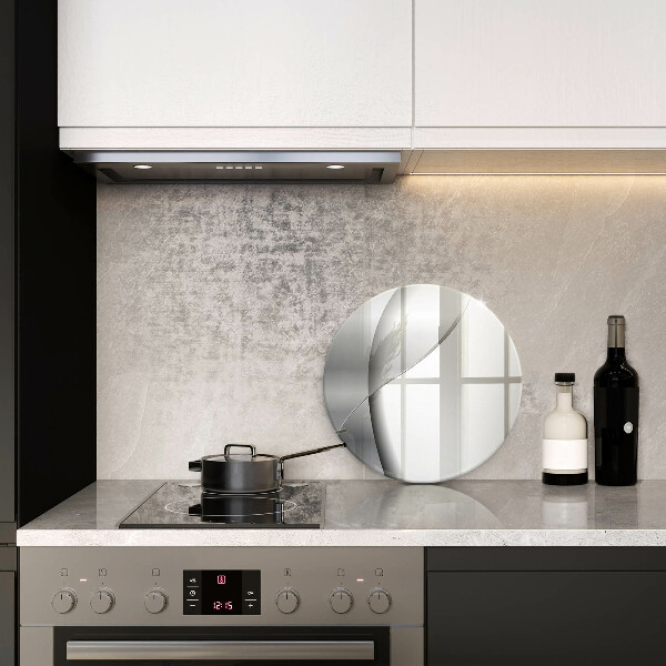 Tábua de corte de vidro Abstração de metal prateado