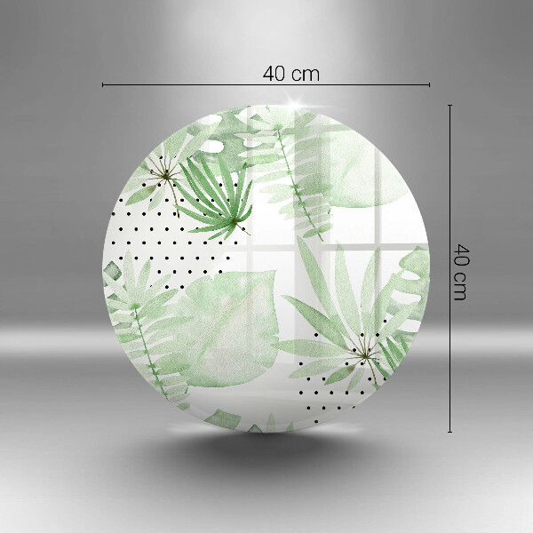 Tábua de cortar alimentos Folhas de aquarela