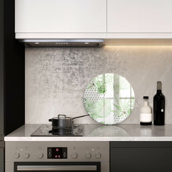 Tábua de cortar alimentos Folhas de aquarela