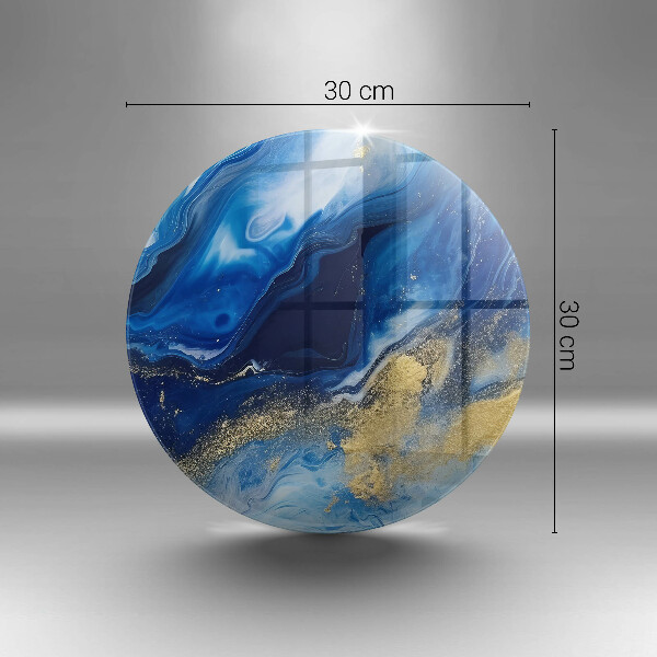 Tábua cozinha Mármore azul e dourado