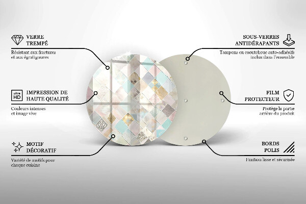 Tábua para cozinha Composição pastel
