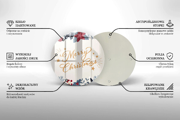 Tábua para corte Inscrição de Feliz Natal