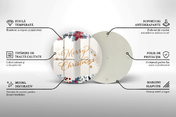 Tábua para corte Inscrição de Feliz Natal