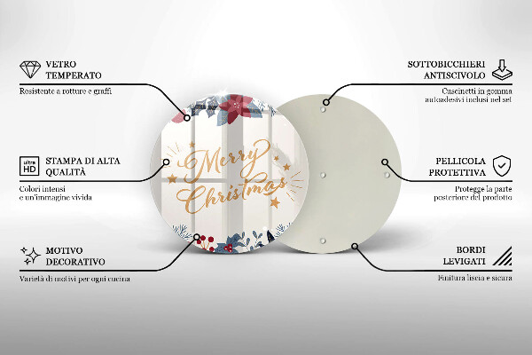 Tábua para corte Inscrição de Feliz Natal