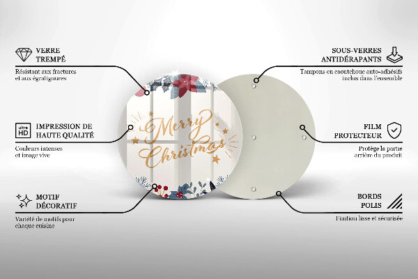 Tábua para corte Inscrição de Feliz Natal