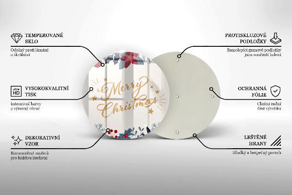 Tábua para corte Inscrição de Feliz Natal