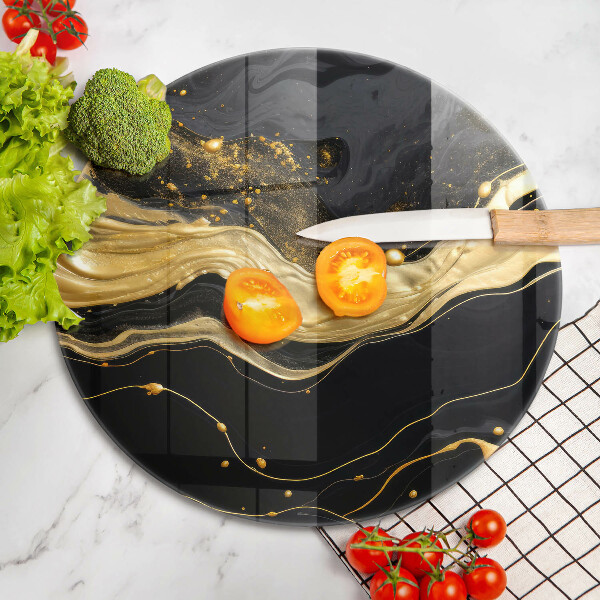 Tábua de vidro Abstração elegante