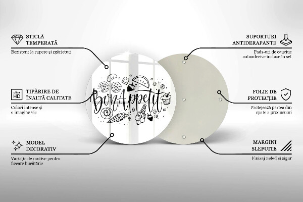 Tábua de cortar A inscrição Bon Appetit
