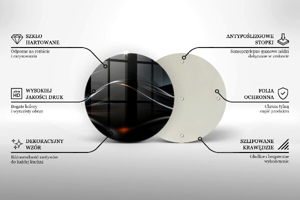 Tábua cozinha Design 3D abstrato