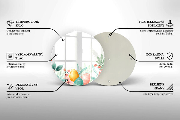 Tábua para cozinha ovos de páscoa