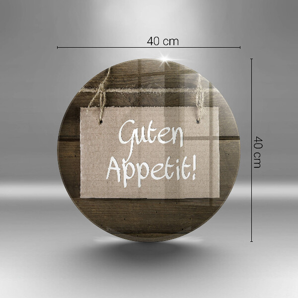 Tábua de cortar Placa Guten Apetit nos painéis