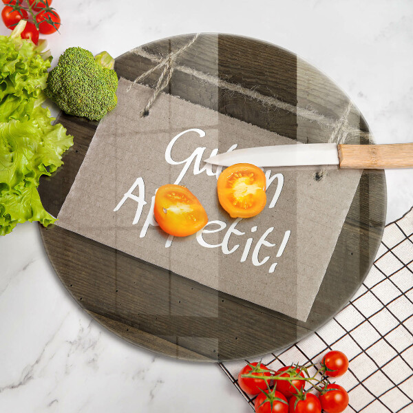 Tábua de cortar Placa Guten Apetit nos painéis