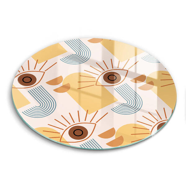 Tábua corte Olhos com padrão boho