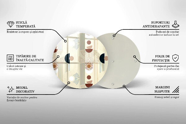 Tábua para corte Formas geométricas boho