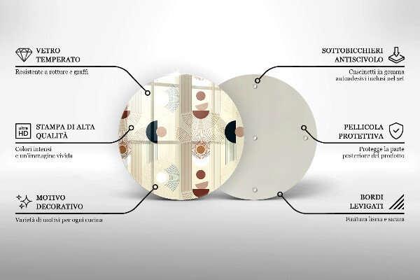 Tábua para corte Formas geométricas boho