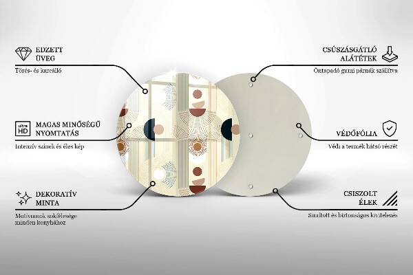 Tábua para corte Formas geométricas boho