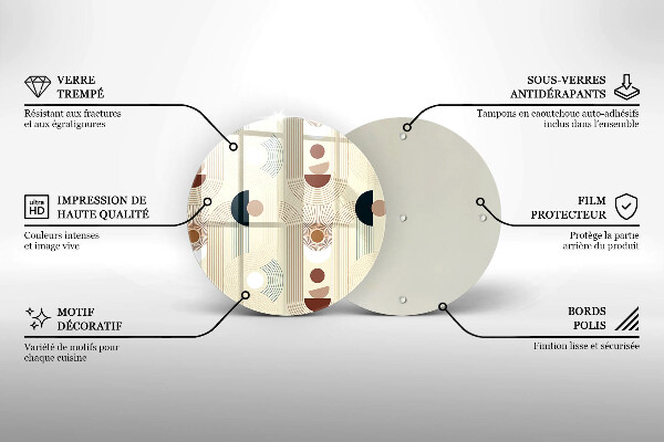 Tábua para corte Formas geométricas boho