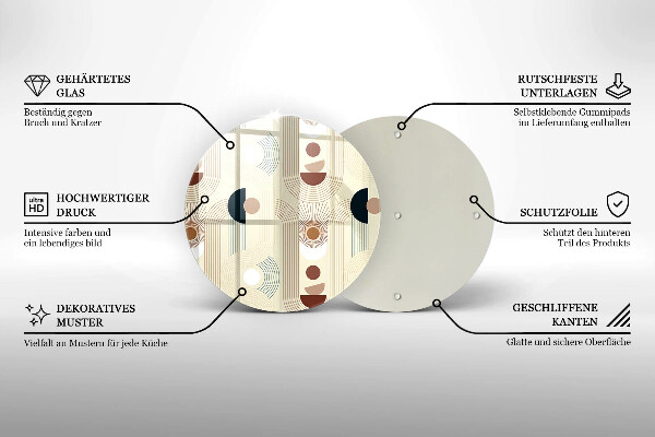 Tábua para corte Formas geométricas boho
