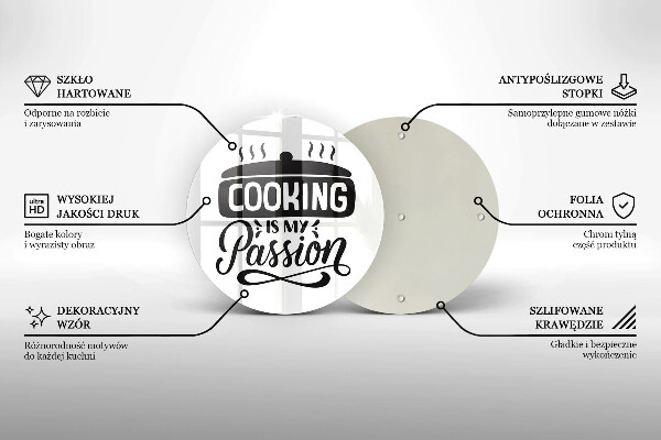 Tábua de corte Cozinhar é minha paixão