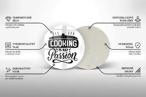 Tábua de corte Cozinhar é minha paixão