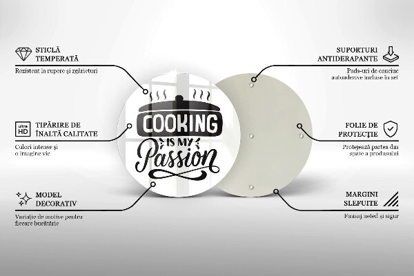 Tábua de corte Cozinhar é minha paixão