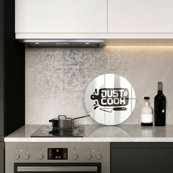 Tábua de cortar Placa de cozinha "Just Cook"