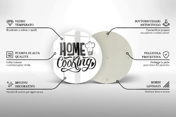 Tábua cozinha A inscrição Cozinha caseira