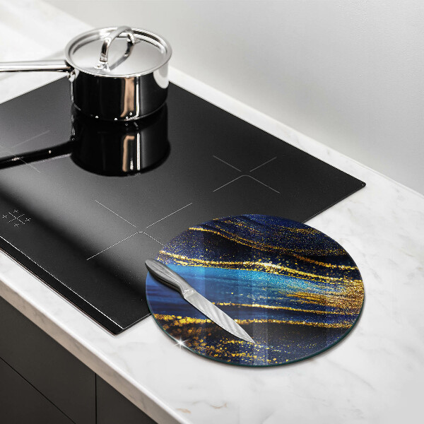 Tábua de corte Abstração azul marinho