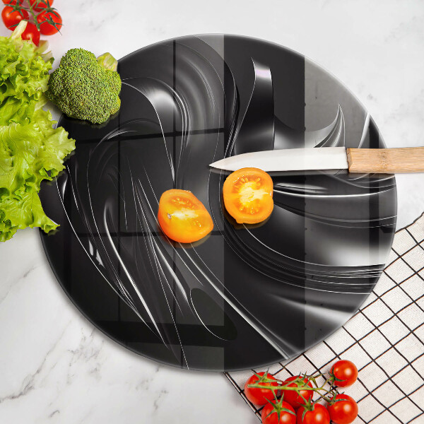 Tábua cozinha Abstração massa negra