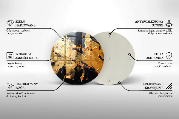 Tábua para cozinha Textura de tinta elegante